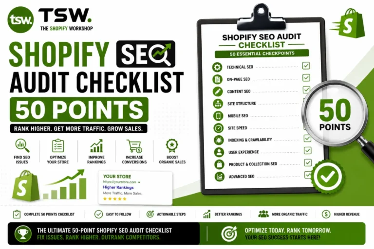 Shopify SEO Audit Checklist: 50 Points Every Store Must Check