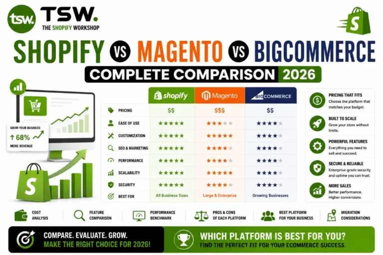 Shopify vs Magento vs BigCommerce: Platform Comparison 2026