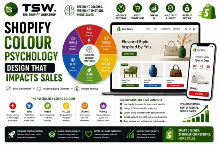 Shopify Colour Psychology: How Design Choices Impact Sales