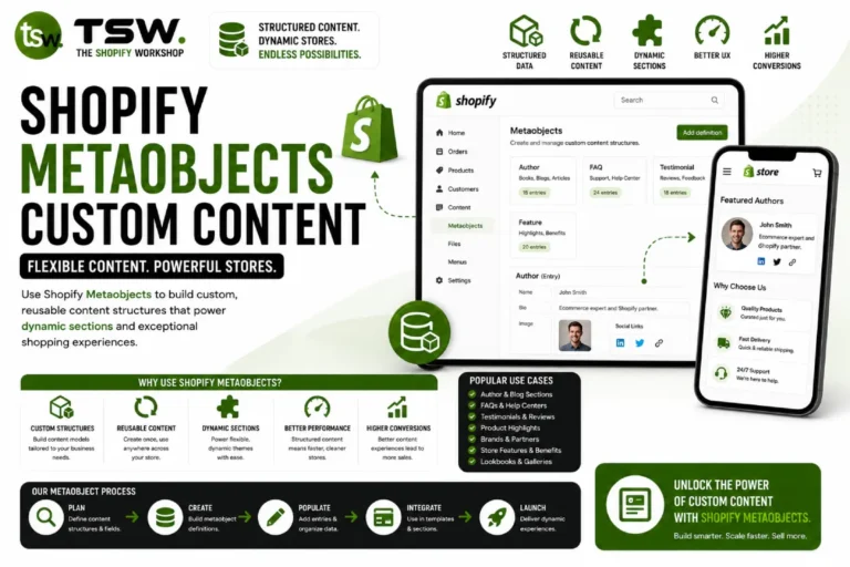 Shopify Metaobjects: Build Custom Content Models Without Apps