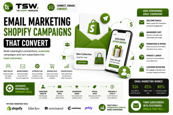 Shopify email marketing campaigns that convert customers through automation, personalization and targeted email strategies