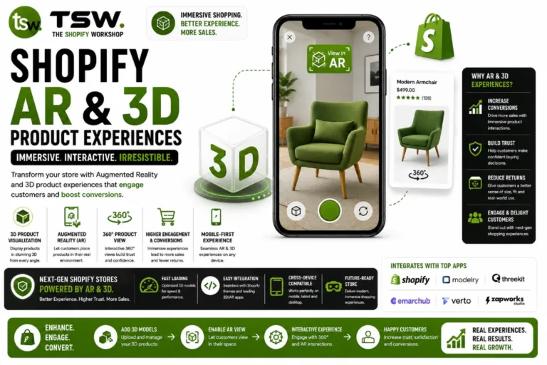 Shopify AR & 3D Product Experiences: The Future of Online Shopping