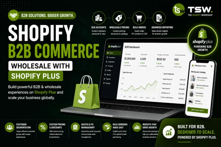 Shopify B2B Commerce: Selling Wholesale on Shopify Plus