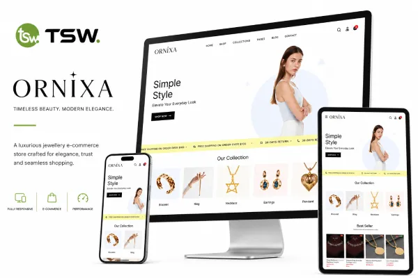 Ornixa — Fashion Jewelry Store with 70% Clearance Conversion Boost